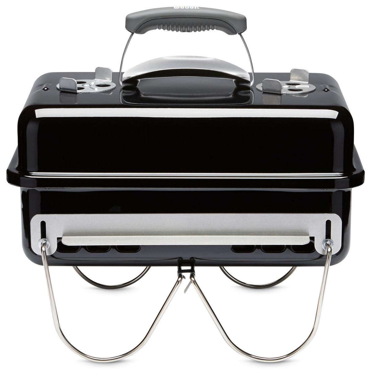 Weber Go-Anywhere bærbar brikett- og kullgrill i svart