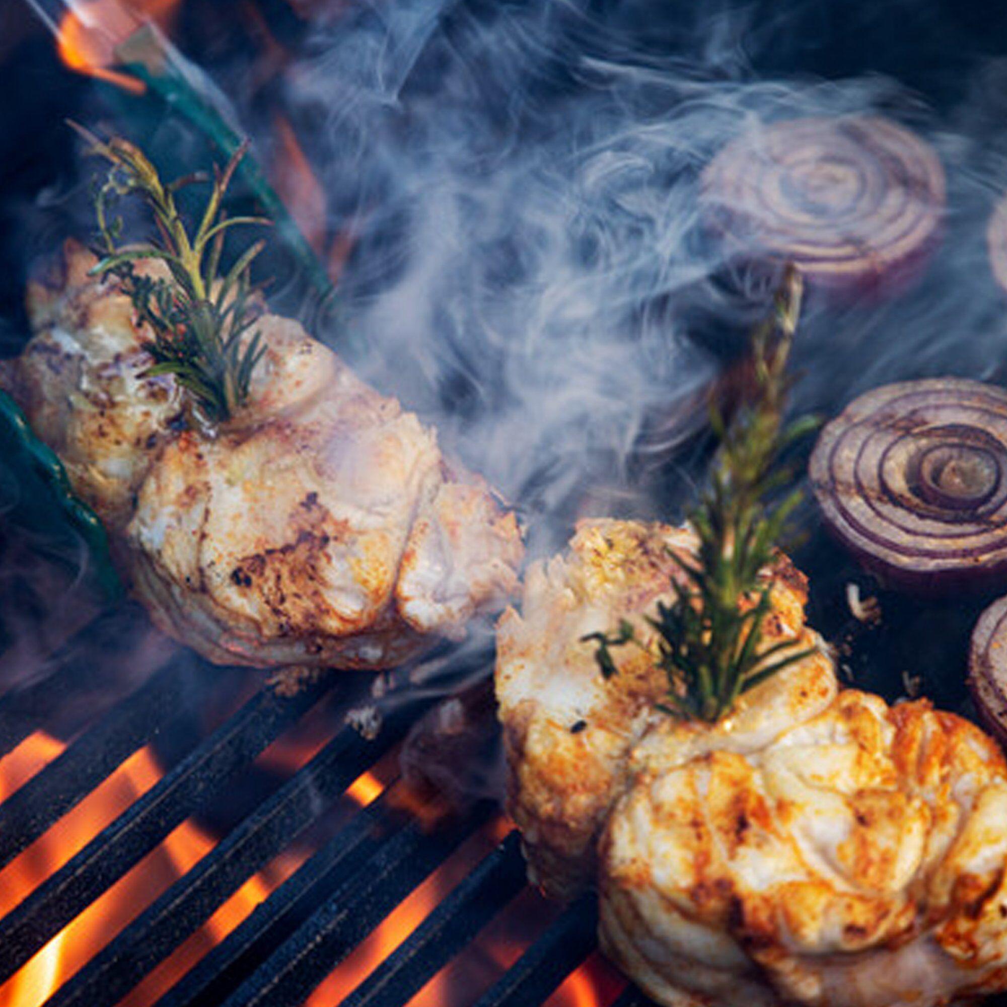 Rund Big Green Egg grillrist i støpejern til kamado Large