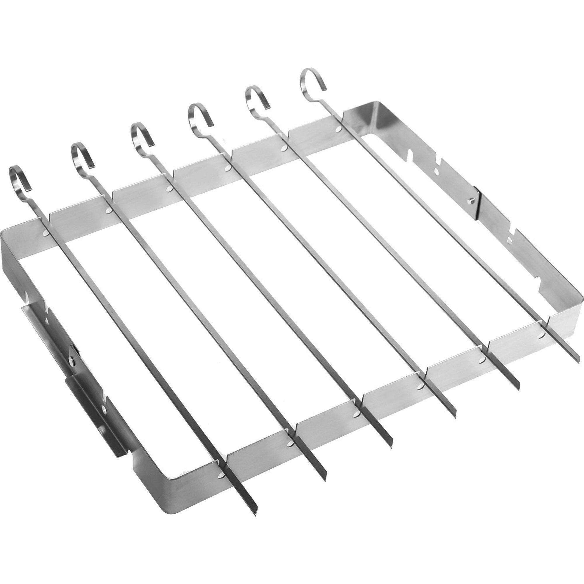 Essentials Grillspyd med holder og spyd i rustfritt stål