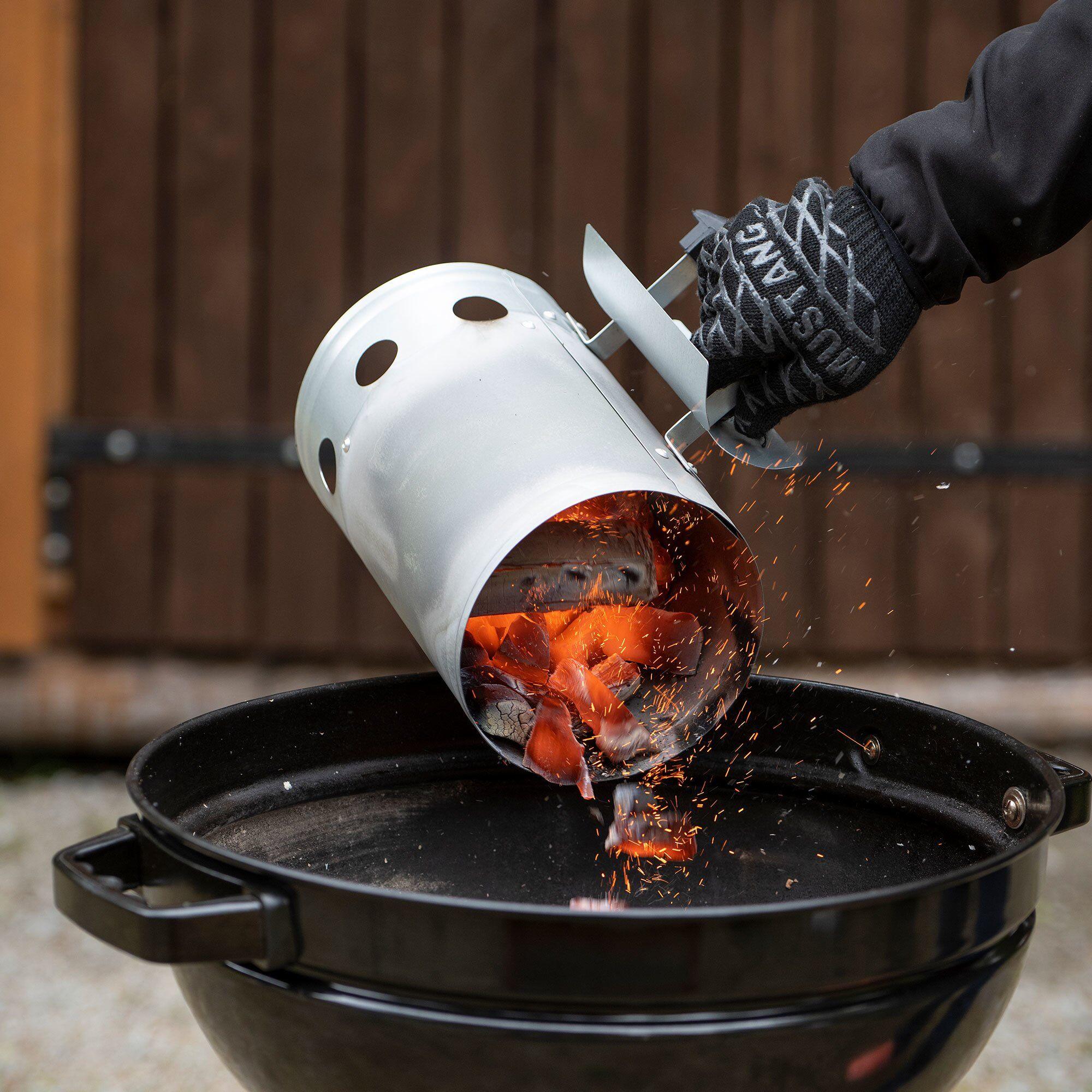 Mustang grillhanske i sort tekstil