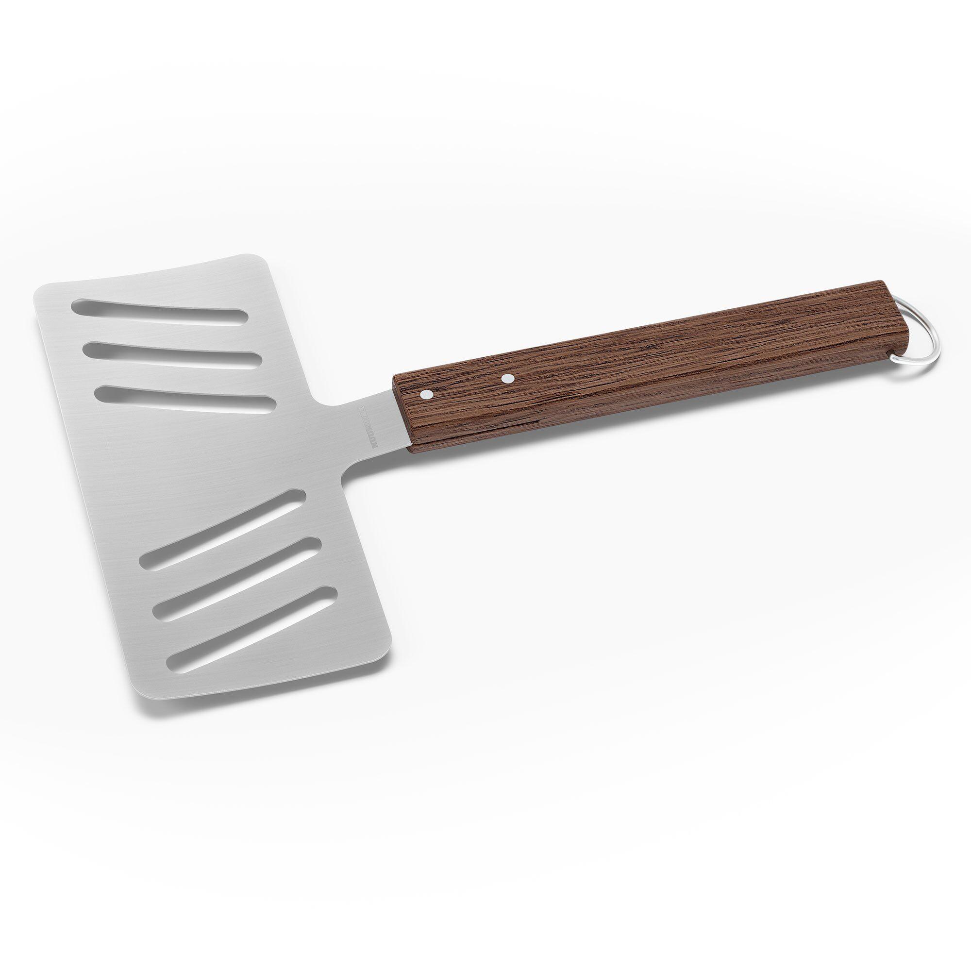 Muurikka bred stekespade i rustfritt stål for plancha og stekeplate