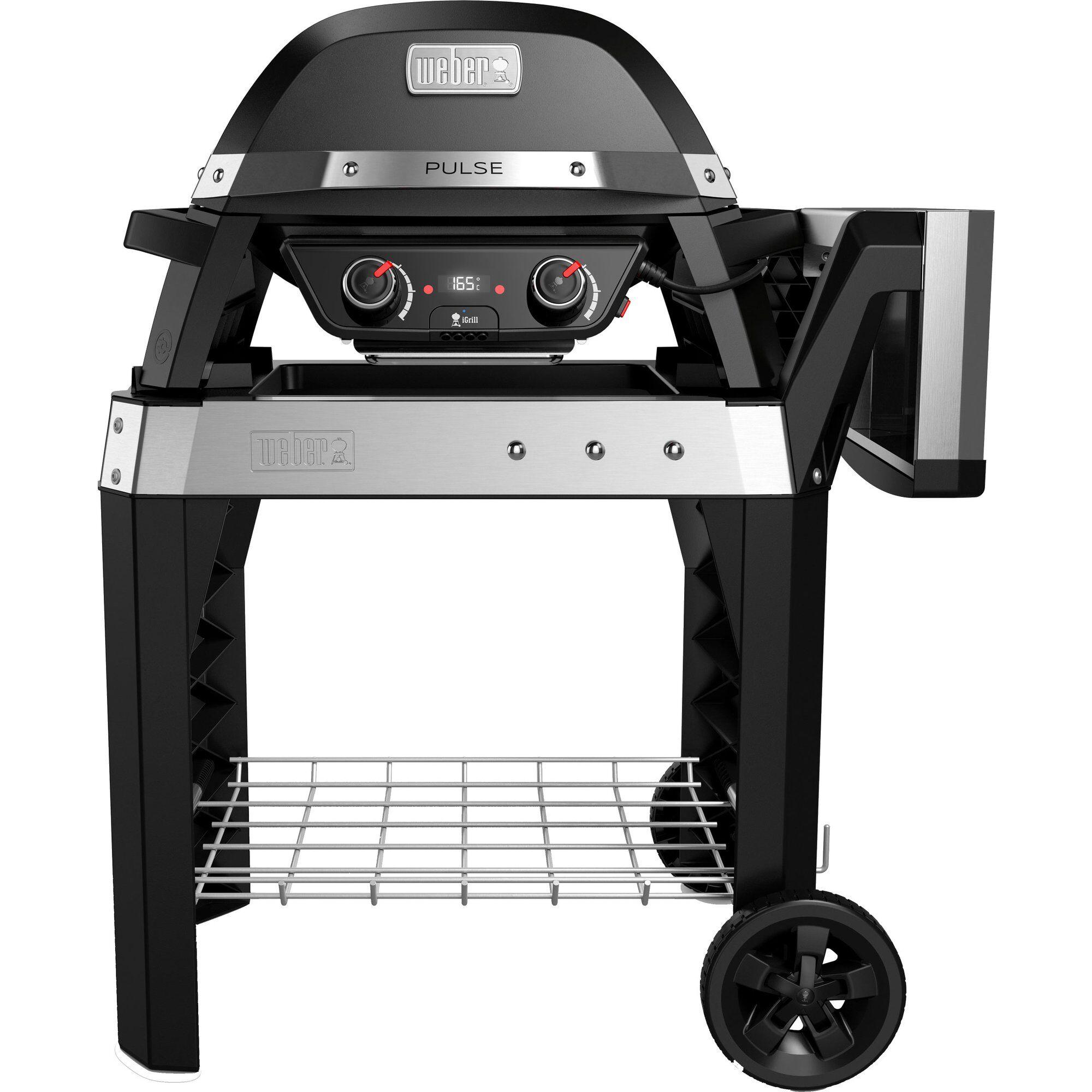 Weber Pulse 2000 elektrisk grill med trillestativ for terrasse