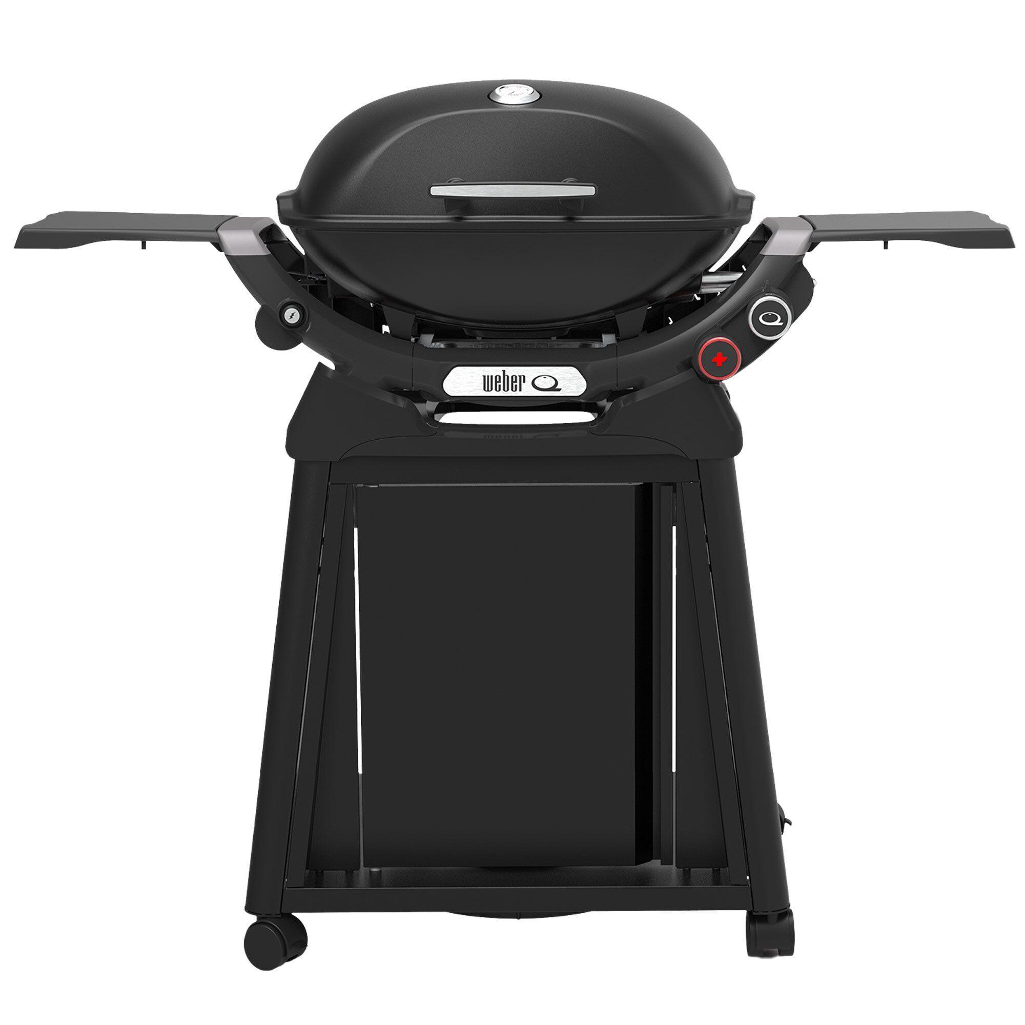 Weber Q2800N+ gassgrill med metallvogn og to Plus-brennere