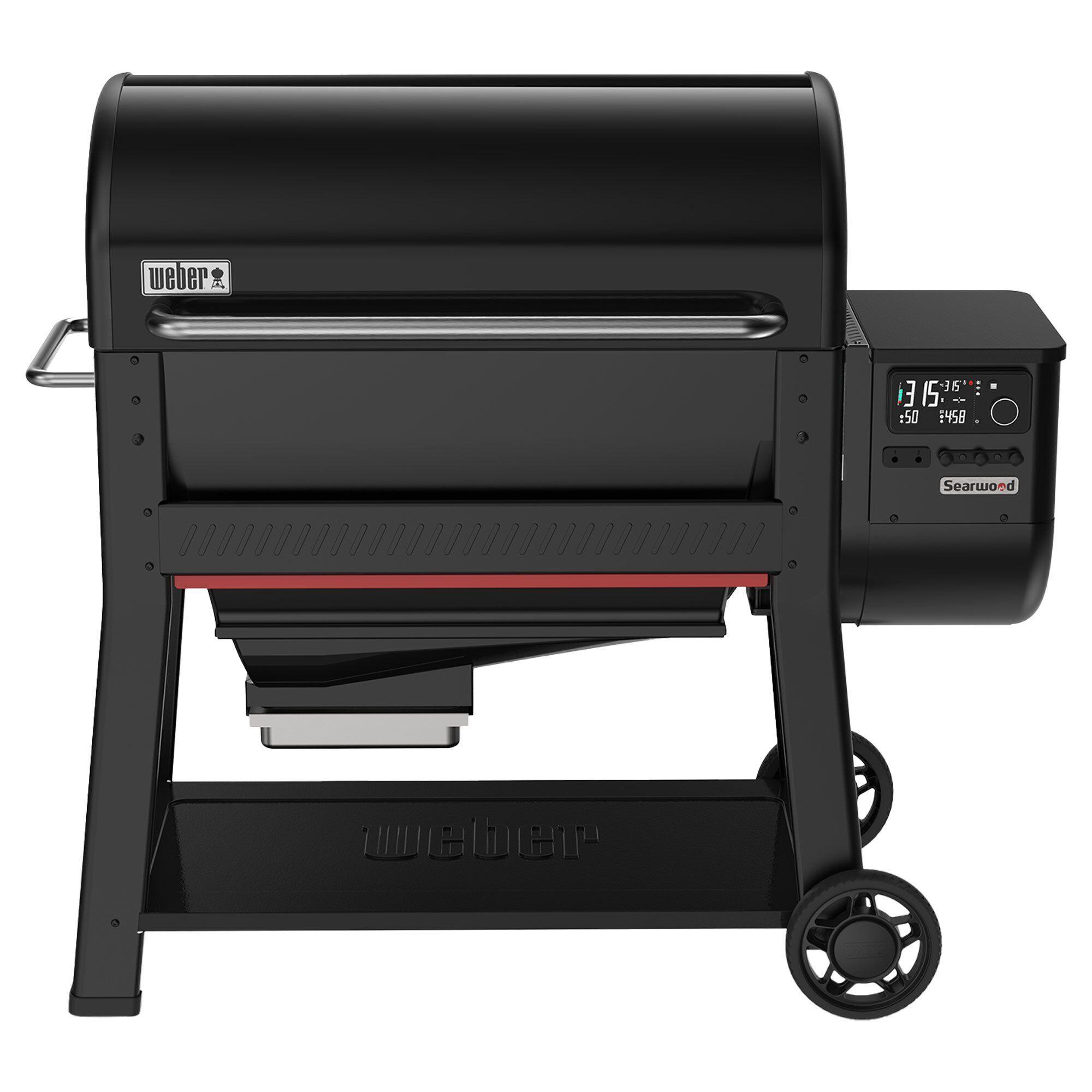 Weber Searwood XL Pelletsgrill med searing og rotisserie i sort