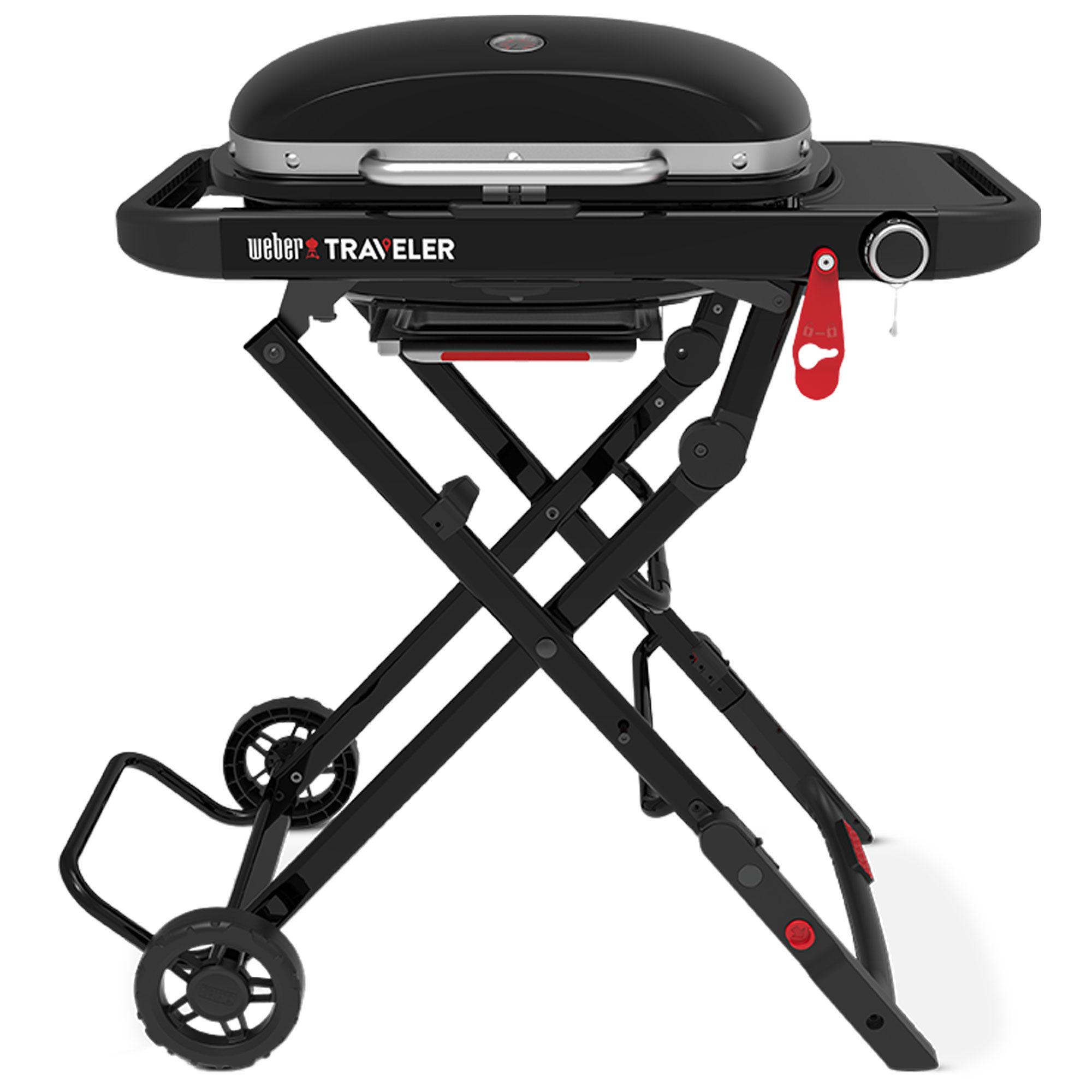 Weber Traveler Compact bærbar gassgrill med sammenleggbart understell