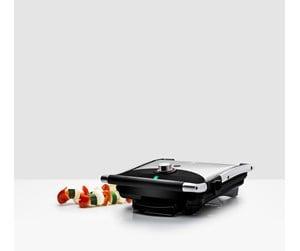 OBH Nordica Easy BBQ Contact Grill 7104 i børstet rustfritt stål
