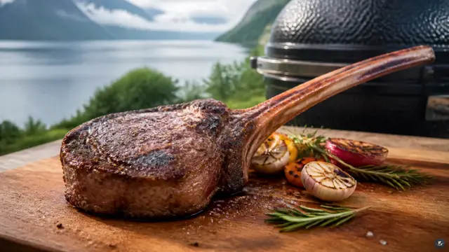 Tomahawk biff på grill: reverse sear-guide