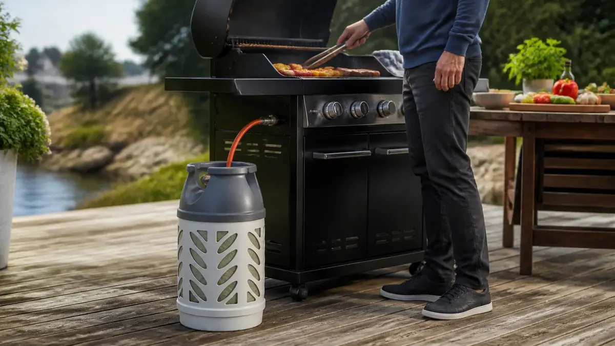 Gassflaske til grill: størrelser, regulator og bytte